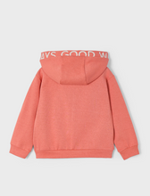 Load image into Gallery viewer, MAYORAL<BR>
Boys Text Zip Hoodie<BR>
Blue, Peach<BR>