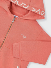 Load image into Gallery viewer, MAYORAL<BR>
Boys Text Zip Hoodie<BR>
Blue, Peach<BR>