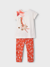 Load image into Gallery viewer, MAYORAL<BR>
Printed Leggings Set<BR>
Red, Pink<BR>