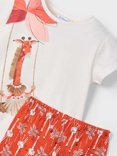 Load image into Gallery viewer, MAYORAL<BR>
Printed Leggings Set<BR>
Red, Pink<BR>