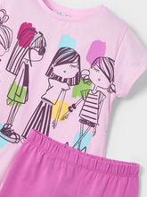 Load image into Gallery viewer, MAYORAL<BR>
Printed Leggings Set<BR>
Red, Pink<BR>