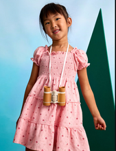 Load image into Gallery viewer, MAYORAL<BR>
Girl Print Smock Dress<BR>
Salmon<BR>