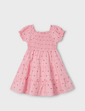 Load image into Gallery viewer, MAYORAL<BR>
Girl Print Smock Dress<BR>
Salmon<BR>