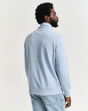 Load image into Gallery viewer, GANT<BR>
Regular Shield Half Zip Sweatshirt<BR>
Navy, Sky<BR>