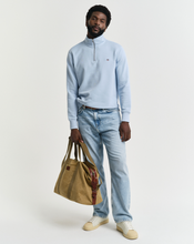 Load image into Gallery viewer, GANT<BR>
Regular Shield Half Zip Sweatshirt<BR>
Navy, Sky<BR>