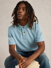 Load image into Gallery viewer, WHITE STUFF<BR>
Utility Polo<BR>
Dark Blue/ Washed Black<BR>
Deep Blue/ Dust Blue/ Mid Green<BR>