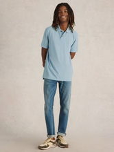 Load image into Gallery viewer, WHITE STUFF<BR>
Utility Polo<BR>
Dark Blue/ Washed Black<BR>
Deep Blue/ Dust Blue/ Mid Green<BR>
