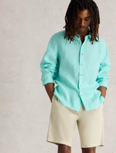 Load image into Gallery viewer, WHITE STUFF<BR>
Keswicl Line Shirt<BR>
Bright Blue/ Chambray Blue<BR>