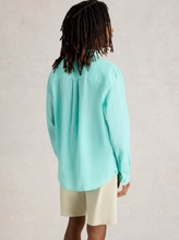 Load image into Gallery viewer, WHITE STUFF<BR>
Keswicl Line Shirt<BR>
Bright Blue/ Chambray Blue<BR>