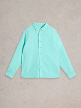 Load image into Gallery viewer, WHITE STUFF<BR>
Keswicl Line Shirt<BR>
Bright Blue/ Chambray Blue<BR>