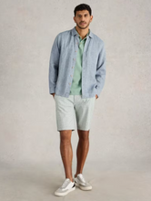 Load image into Gallery viewer, WHITE STUFF<BR>
Keswicl Line Shirt<BR>
Bright Blue/ Chambray Blue<BR>