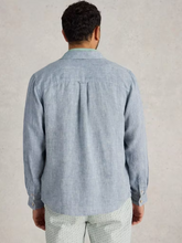 Load image into Gallery viewer, WHITE STUFF<BR>
Keswicl Line Shirt<BR>
Bright Blue/ Chambray Blue<BR>