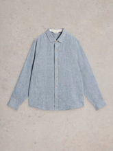 Load image into Gallery viewer, WHITE STUFF<BR>
Keswicl Line Shirt<BR>
Bright Blue/ Chambray Blue<BR>