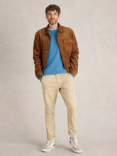 Load image into Gallery viewer, WHITE STUFF<BR>
Attadale Crew Neck Knit<BR>
Grey, Light Blue<BR>