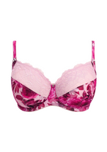 Load image into Gallery viewer, FANTASIE <BR>
Pippa Side Support Bra <BR>
Floral, Raspberry<BR>