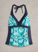 Load image into Gallery viewer, WHITE STUFF<BR>
Sunshine Reversible Tankini<BR>
Navy/Green<BR>