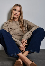 Load image into Gallery viewer, STREET ONE<BR>
Structured Knit Jumper<BR>
Sand<BR>