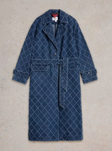 Load image into Gallery viewer, WHITE STUFF<BR>
Dori Denim Trench Coat<BR>
Denim<BR>