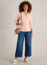 Load image into Gallery viewer, WHITE STUFF<BR>
Annie Broderie Jersey Shirt<BR>
Pink<BR>