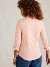 Load image into Gallery viewer, WHITE STUFF<BR>
Annie Broderie Jersey Shirt<BR>
Pink<BR>
