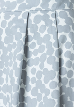 Load image into Gallery viewer, MORE AND MORE<BR>
Print Midi Skirt with Polka Dot<BR.
Grey/White<BR>