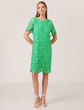 Load image into Gallery viewer, TAIFUN<BR>
Lace Dress<BR>
Green<BR>