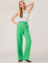 Load image into Gallery viewer, TAIFUN<BR>
Long Woven Trousers<BR>
Green<BR>