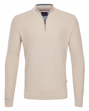 Load image into Gallery viewer, ANDRE MENSWEAR<BR>
Lyon Quarter Zip<BR>
Ecru, Ink<BR>