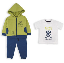 Load image into Gallery viewer, BABYBOL<BR>
Baby Boy 3 Piece Set<BR>
Lime<BR>