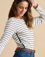 Load image into Gallery viewer, BRAKEBURN<BR>
Stripe Bella T-Shirt<BR>
Navy/Cream<BR>