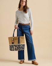 Load image into Gallery viewer, BRAKEBURN<BR>
Stripe Bella T-Shirt<BR>
Navy/Cream<BR>