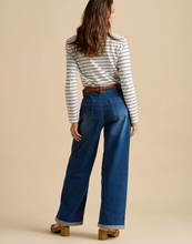 Load image into Gallery viewer, BRAKEBURN<BR>
Stripe Bella T-Shirt<BR>
Navy/Cream<BR>