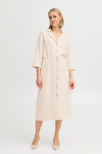Load image into Gallery viewer, FRANSA<BR>
Atel Dress<BR>
Whisper White<BR>