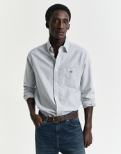 Load image into Gallery viewer, GANT<BR>
Oxford Classic Stripe Shirt<BR>
Persian Blue<BR>