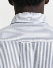 Load image into Gallery viewer, GANT<BR>
Oxford Classic Stripe Shirt<BR>
Persian Blue<BR>