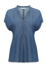 Load image into Gallery viewer, INWEAR<BR>
Rachel Top<BR>
Blue<BR>