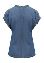 Load image into Gallery viewer, INWEAR<BR>
Rachel Top<BR>
Blue<BR>