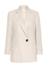 Load image into Gallery viewer, INWEAR<BR>
Yaiza Linen Blazer<BR>
Beige<BR>