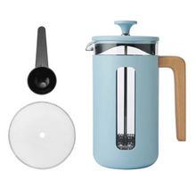 Load image into Gallery viewer, LA CAFETIERE<BR>
Pisa 8 Cup Wood Handle<BR>
Sky<BR>