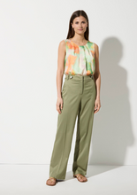 Load image into Gallery viewer, MORE AND MORE<BR>
Wide Leg Trousers<BR>
Olive<BR>