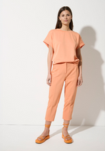 Load image into Gallery viewer, MORE AND MORE<BR.
Cropped Stretch Trousers<BR>
Melon<BR>