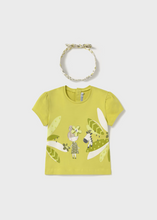 Load image into Gallery viewer, MAYORAL<BR>
Baby Girl Tee and Headband<BR>
Pistachio<BR>