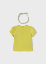 Load image into Gallery viewer, MAYORAL<BR>
Baby Girl Tee and Headband<BR>
Pistachio<BR>