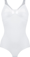 Load image into Gallery viewer, NATURANA<BR>
Soft BodySuit with Shiny Band<BR>
White<BR>