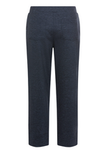 Load image into Gallery viewer, OLSEN<BR>
Mona Fit Straight Jersey Cropped Pants<BR>
Navy<BR>