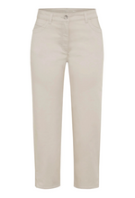 Load image into Gallery viewer, OLSEN<BR>
Mona Slim Leg Power Stretch Cropped Jeans<BR>
Stone<BR>