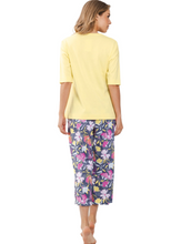 Load image into Gallery viewer, PASTUNETTE<BR>
Floral Pyjamas<BR>
Yellow<BR>
