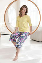 Load image into Gallery viewer, PASTUNETTE<BR>
Floral Pyjamas<BR>
Yellow<BR>