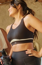 Load image into Gallery viewer, PANACHE<BR>
Sport Freedom Non Wire Bra<BR>
Black/Chalk<BR>