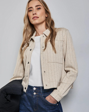 Load image into Gallery viewer, STREET ONE<BR>
Pinstripe Jacket<BR>
Beige<BR>